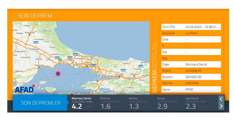 Marmara'daki 4.2'lik deprem İstanbul'dan da hissedildi - Resim : 1