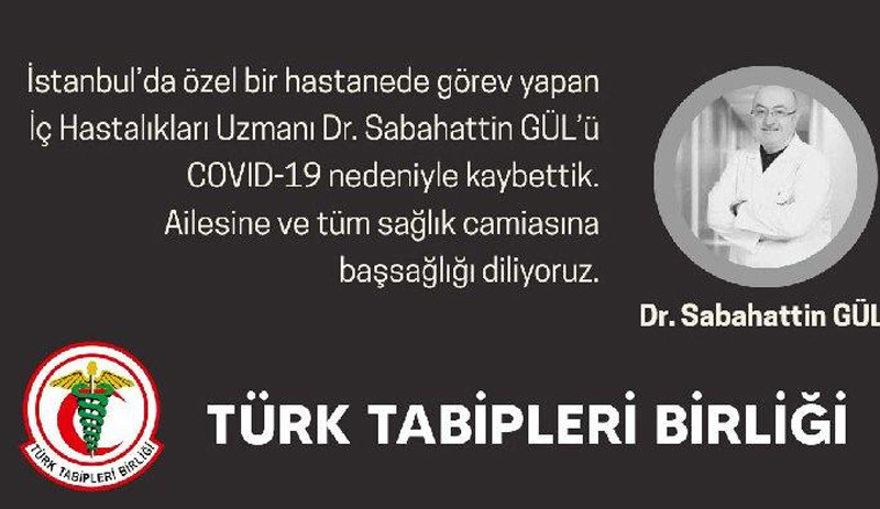 Bir sağlık çalışanı daha Covid-19 nedeniyle yaşamını yitirdi - Resim : 1
