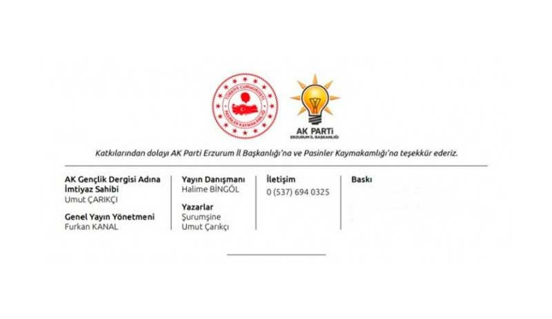 AKP Gençlik Kolları dergisine kaymakam sponsorluğu - Resim : 2