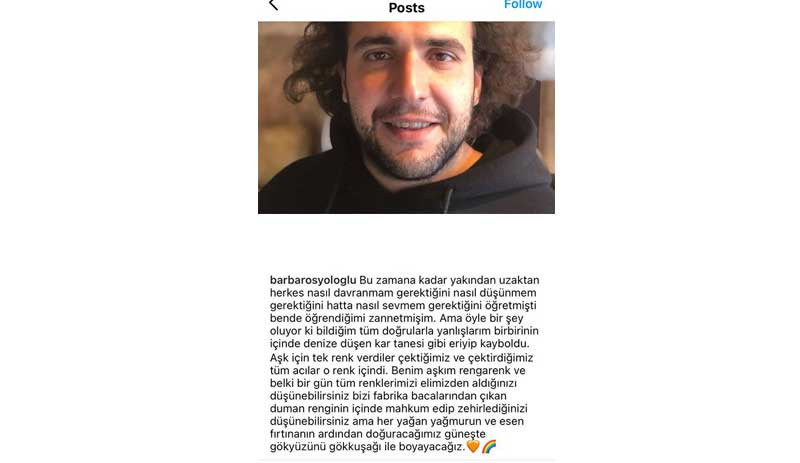 MasterChef yarışmacılarından Yoloğlu'nun paylaşımı sosyal medyada gündem oldu: Benim aşkım rengarenk - Resim : 1