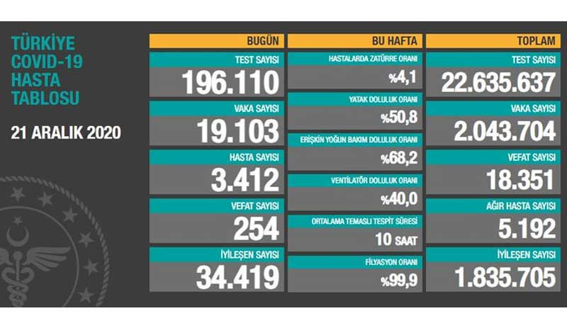 Coronavirus'ten rekor ölüm: Bir günde 254 kişi yaşamını yitirdi - Resim : 1