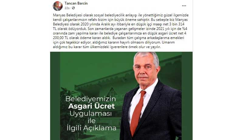 CHP'li belediye asgari ücreti 4 bin 200 TL olarak belirledi - Resim : 1