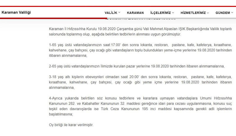 18 yaş altına Coronavirus yasağı - Resim : 1