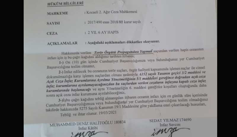 10 gün içinde cezaevine teslim olması için tebligat gönderilen Gergerlioğlu: Teslim olmayacağım - Resim : 1
