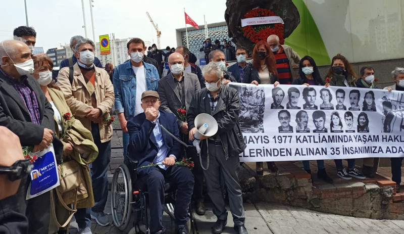 1 Mayıs 1977'de hayatını kaybedenler Kazancı Yokuşu'nda anıldı - Resim : 2