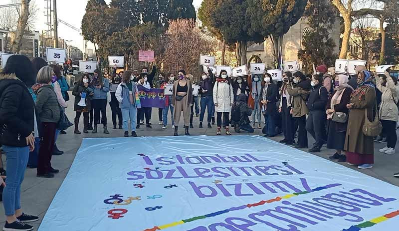 Kadınlar, İstanbul Sözleşmesi için sokakta: Sözleşmenin feshedilmesine karşı ses çıkar - Resim : 3