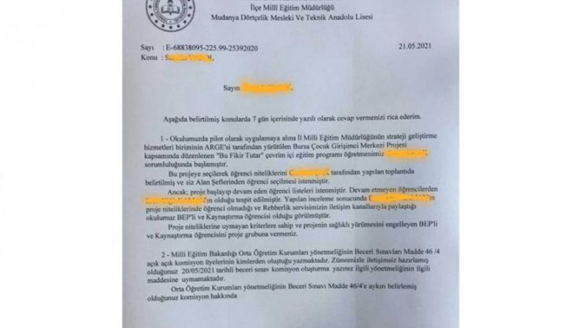 Bursa’da 'bu fikir tutar' projesinde kaynaştırma öğrencisi dışlandı - Resim : 1
