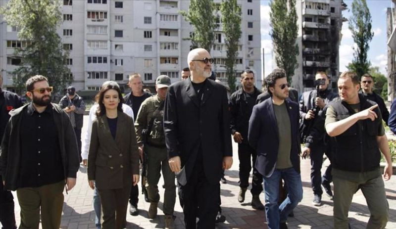 Karadağ ve Arnavutluk başbakanlarından Ukrayna'ya dayanışma ziyareti - Resim : 1
