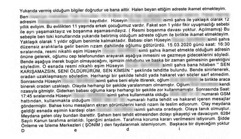 Defalarca şikayet edildi, ifadesi dahi alınmadı: Boşanma aşamasında olduğu kadının çocuğunu kaçırdı - Resim : 1