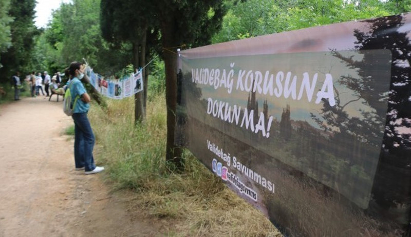 Validebağ Korusu’nda nöbet eylemi başlatıldı - Resim : 1