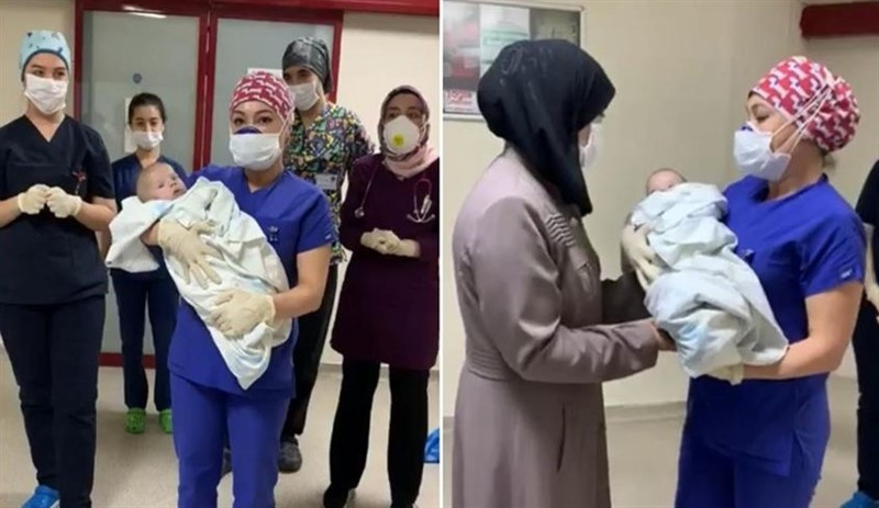 Kütahya'da 5 aylık bebek Covid-19'u yendi: Taburcu edildi - Resim : 1
