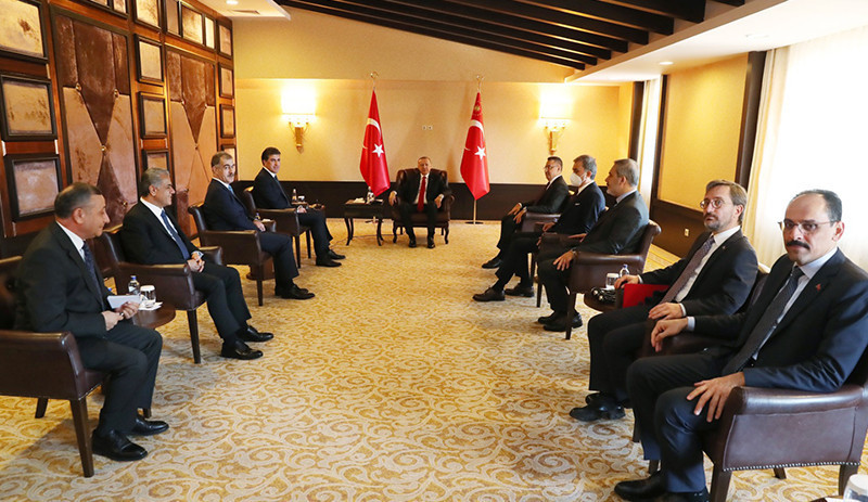 Erdoğan'ın Neçirvan Barzani ile yaptığı görüşmeye tüm kurmayları katıldı - Resim : 1