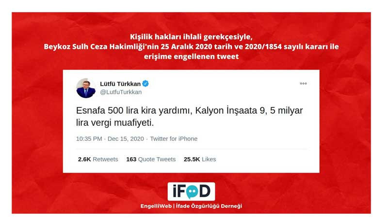 Kalyon İnşaat'a tanınan vergi muafiyetini eleştirmek 'kişilik hakları ihlali' sayıldı - Resim : 1