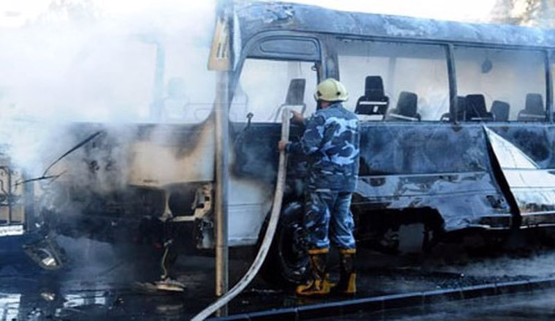 Şam'da patlama: İlk belirlemelere göre 13 ölü, 3 yaralı - Resim : 1