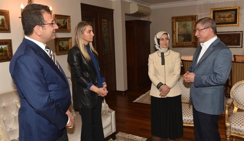 İmamoğlu’ndan Gelecek Partisi lideri Davutoğlu’na ziyaret - Resim : 1