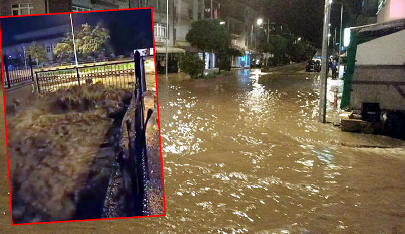 Bolu'da dereler taştı, ev ve iş yerlerini su bastı - Resim : 1