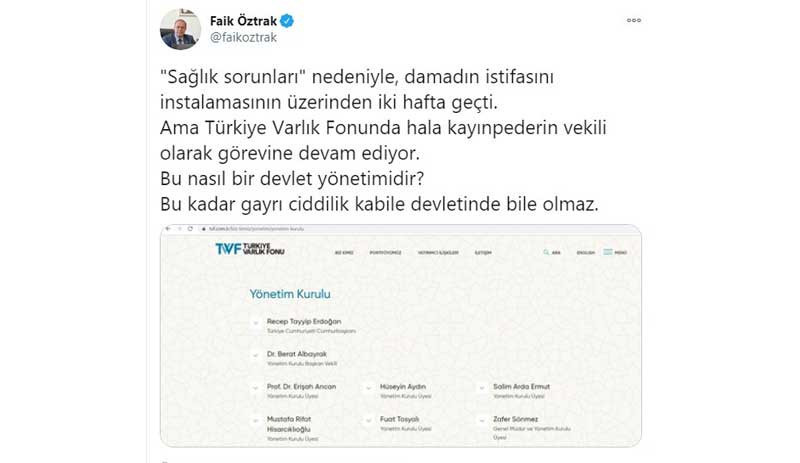 Öztrak'tan Albayrak tepkisi: Kabile devletinde bile olmaz - Resim : 1