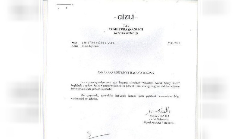 İşte 'yargıya talimat'ın belgesi - Resim : 1