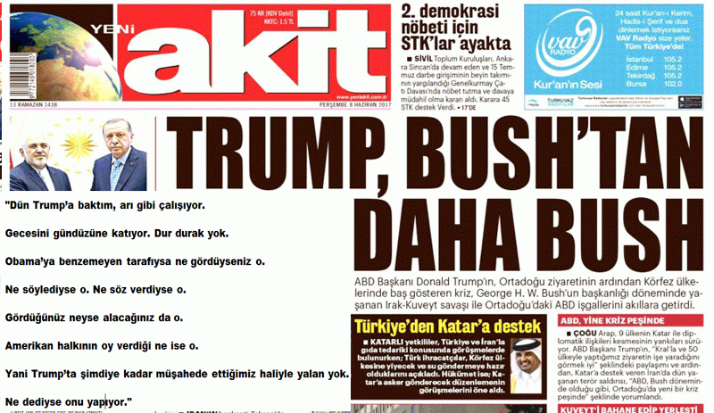 AKP medyasında Trump pişmanlığı: Bush'tan daha Bush çıktı - Resim : 1