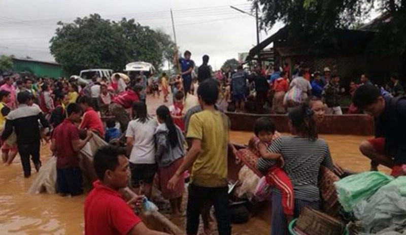 Laos'ta baraj çöktü: Yüzlerce kişi kayıp - Resim : 1