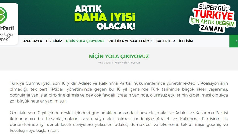 'Yeni Parti' iddiası: Sitesi kuruldu - Resim : 1