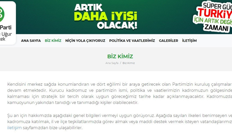 'Yeni Parti' iddiası: Sitesi kuruldu - Resim : 2