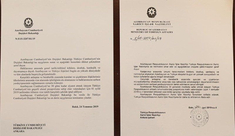 Dışişleri açıkladı: Azerbaycan vizeyi kaldırıyor - Resim : 1