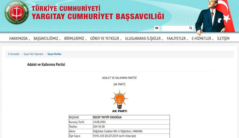 AKP başkanlık sisteminin ilk yılında 1 milyona yakın üye kaybetti - Resim : 1