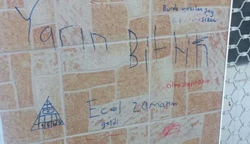 PSAKD Şube Başkanının evinin duvarına ölüm tehdidi: 'Ecelin geldi' - Resim : 1