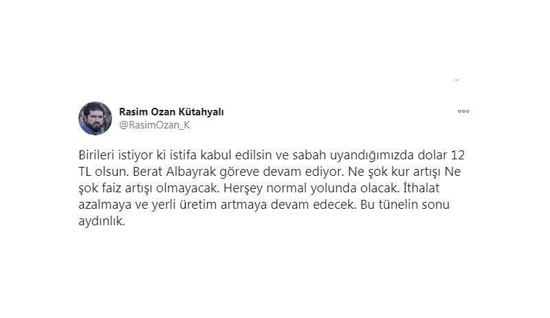 Damat Berat Albayrak'ın hesabından istifa duyurusu - Resim : 7