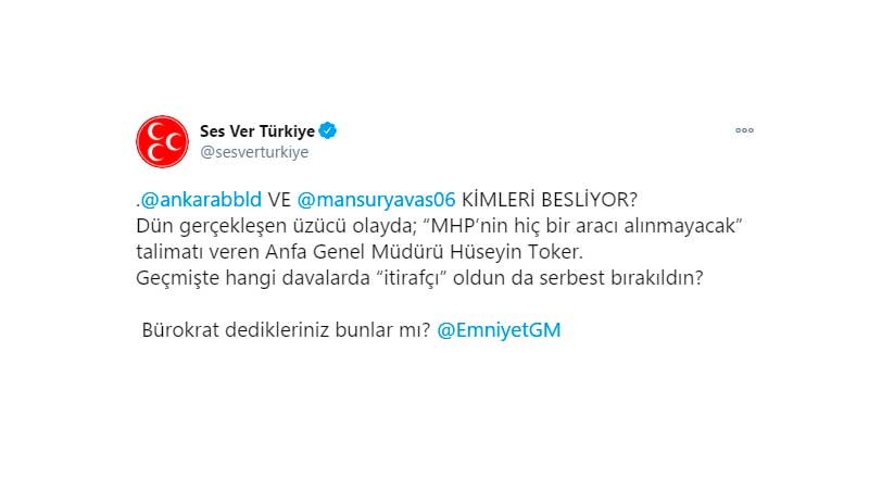 MHP'li Haberal, güvenlik görevlisinin üzerine araç sürdü: ABB görüntülerin tamamını paylaştı - Resim : 1