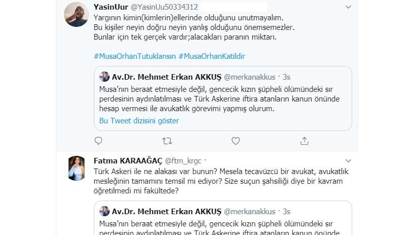 Cinsel saldırı faili Musa Orhan'ın avukatına tepki: Tecavüzcüyü üniforma arkasına saklama - Resim : 3