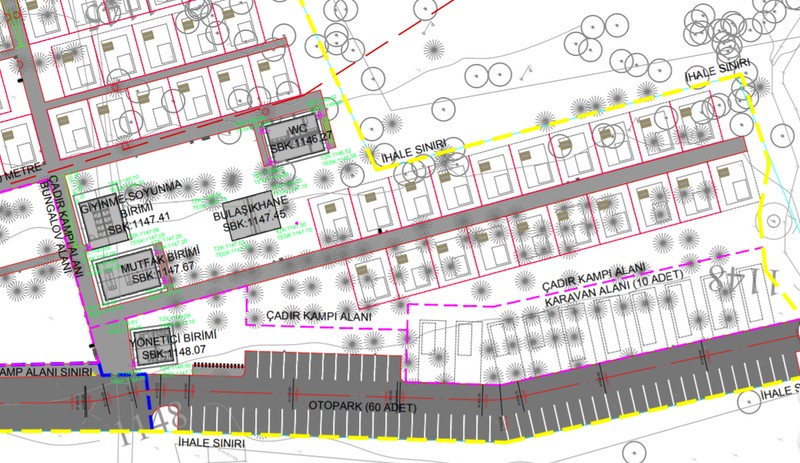 Salda Gölü Projesi: Millet kıraathanesi, bungalov, otopark ve piknik alanı - Resim : 8