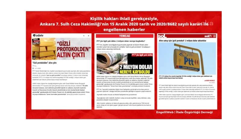 'PTT'nin bir şirkete gizli protokolle 2 milyon dolar aktardığı' haberine erişim engeli - Resim : 1