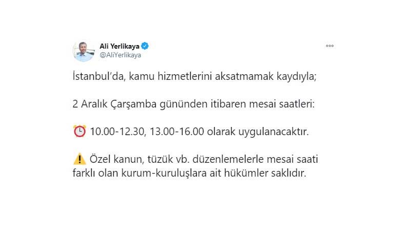 İstanbul'da mesai saatlerine düzenleme - Resim : 1