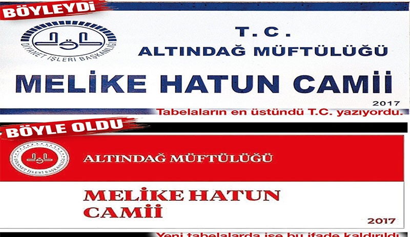 Diyanet camilerden T.C.’yi kaldırıyor - Resim : 1