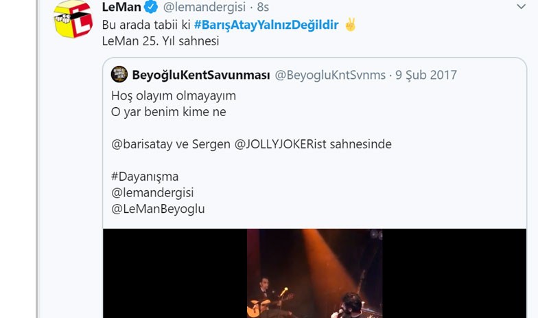 Soylu'nun hedef göstermesinin ardından saldırıya uğrayan Barış Atay'a destek - Resim : 3