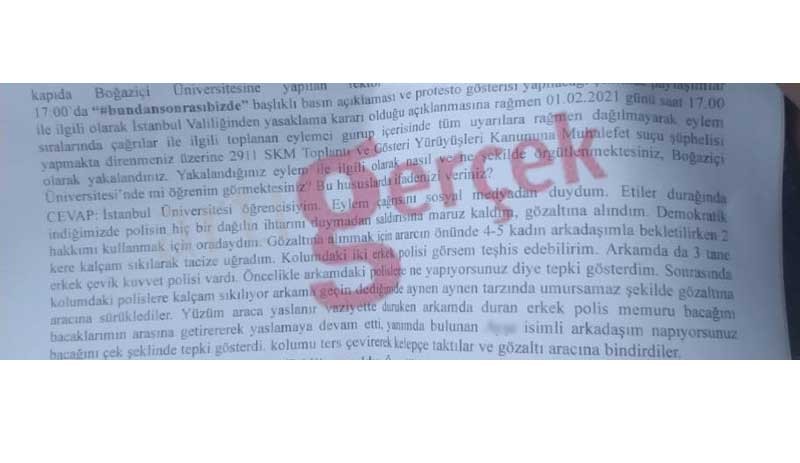 Gözaltına alınan öğrencilere cinsel taciz ve işkence - Resim : 1