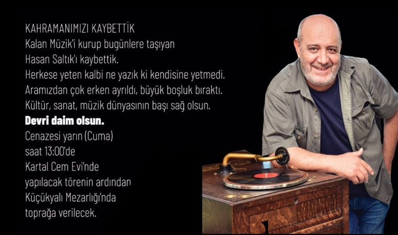 'Kahramanımızı kaybettik': Saltık'ın cenazesi Kartal Cem Evi'nden kalkacak - Resim : 1