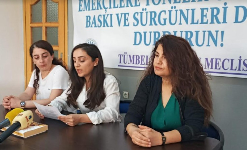 Kayyımın ilçe ilçe sürgün ettiği kadın çalışan beyin kanaması geçirdi - Resim : 1