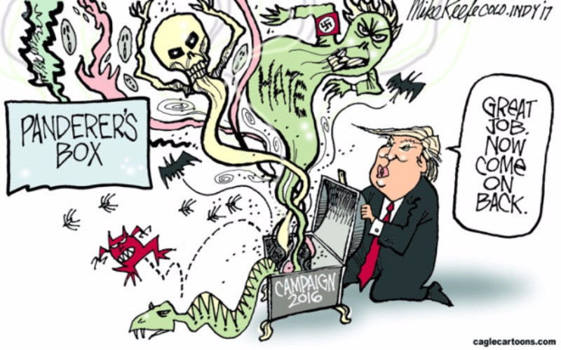 Karikatüristler Trump'ı böyle resmetti - Resim: 4