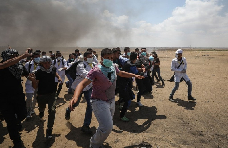 Gazze'deki protestolar katliama dönüştü - Resim: 29