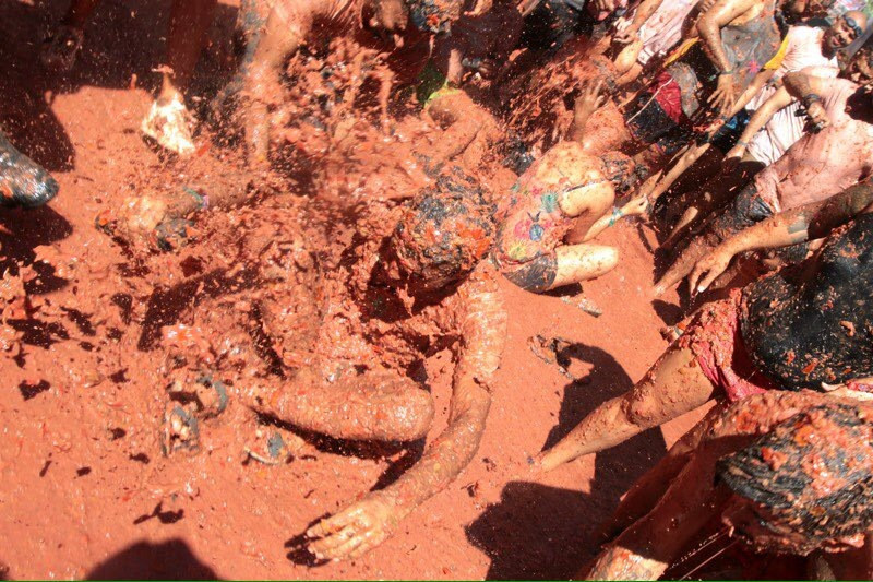'La Tomatina'da domatesler havada uçuştu - Resim: 13