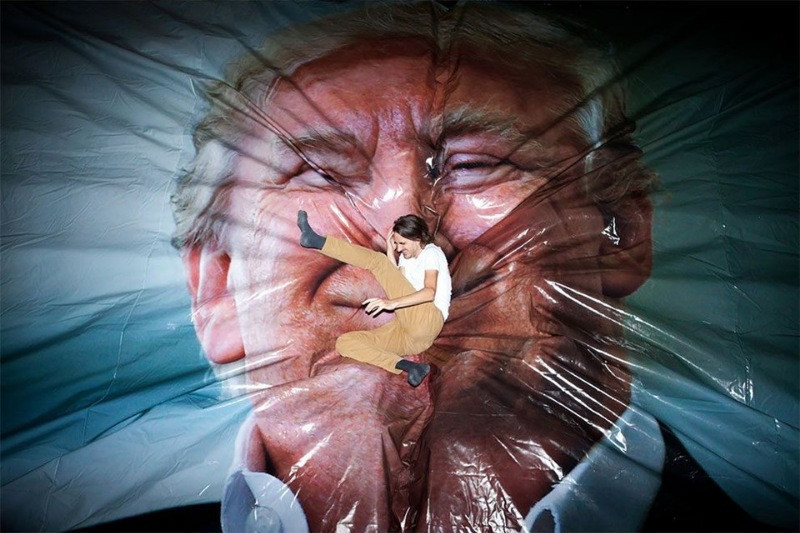 Belfast'ta 'Trump'a Atla' sergisi - Resim: 5