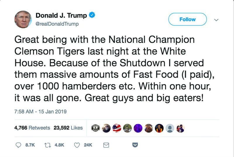 Burger King'den Trump'a: Hamberder bitti, hamburger verelim - Resim : 1