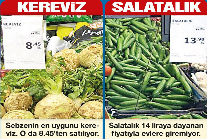 Zam üstüne yapılan zamla bütçesine darbe vurulan vatandaş pazarı müze gibi geziyor - Resim : 1