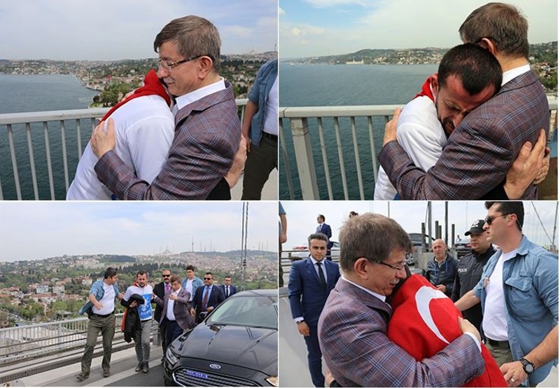 AKP logolu tişörtle intihar girişiminde bulunan genci Davutoğlu ikna etti - Resim : 3