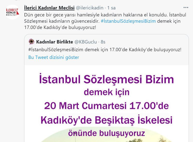 Kadınlar vazgeçmiyor: 'İstanbul Sözleşmesi Bizim' demek için bir çok ilde sokağa çağrı yapıldı - Resim : 8