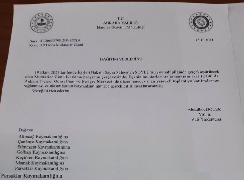 'Soylu, muhtarlarla toplantı yapmayı planlıyor ama katılım mecburi' - Resim : 1