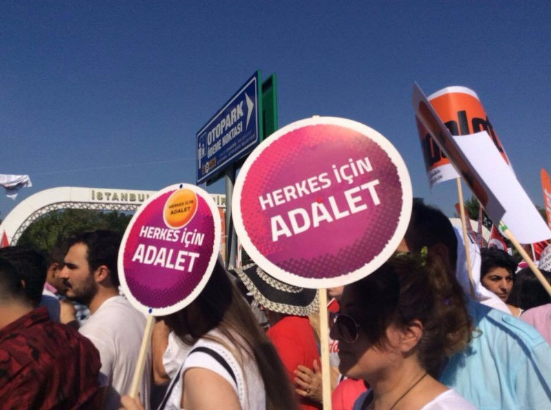 Adalet Mitingi'nden kareler - Resim: 28